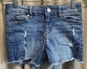 Joe's Jean Shorts- Girls - Size 10 Blue High Rise - Distressed Denim Cut Off - Picture 1 of 5