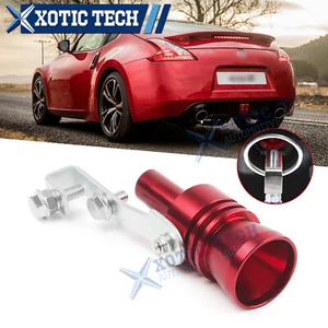 For Nissan 370Z Altima Turbo Sound Muffler Whistle Alloy Red Blow Off Valve XL - Picture 1 of 11