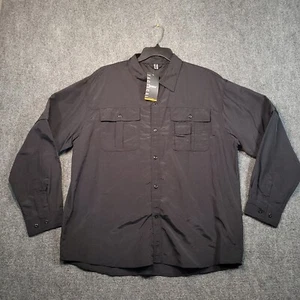 TACVASEN Tactical Lined Convertible Sleeve Shirt Herren XL schwarz belüftet schnelltrocknend - Bild 1 von 15