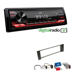 JVC KD-X182DB MP3 DAB+ USB 1-DIN Autoradio für Audi A4 Cabrio 2002-2006 - Bild 1 von 5