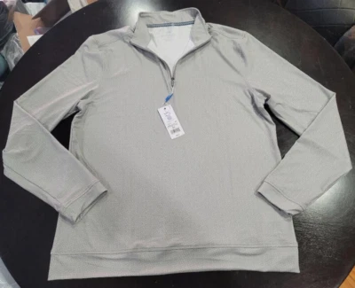 Pullover Southern Tide Para Hombres Estampado Pine Ridge Cruiser Cuarto Cremallera Acero Gris Nuevo con Etiquetas Foto 1 de 4