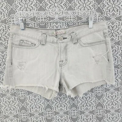 J Brand Algodón Puño Vaquero Shorts Mujer Gris Claro 27 Foto 1 de 4