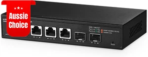 6 Port 10 Gigabit Managed Switch 4X10G RJ45 1G/2.5G/5G/10G 2X10G SFP+ L3 Web Man - Picture 1 of 12