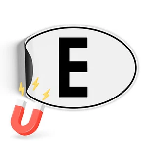 Country code 17.5x11.5 cm according to DIN EU standard magnetic sign RV005-41 Spain - Picture 1 of 7