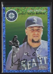 2023 Topps Chrome Platinum #317 Luis Castillo Blue Mini-Diamond #/199 Mariners - Picture 1 of 2