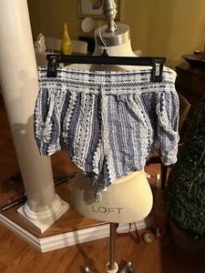 REWASH WOMANS SUMMER SHORTS USA SIZe XL. blue/white pattern - Picture 1 of 9