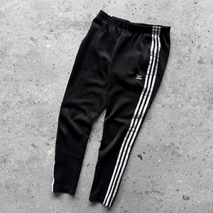 Adidas Originals Mens Black Track Pants 3-Stripes Pockets Logo Style Size - S - Picture 1 of 6