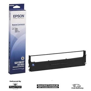 Original Epson S015637 Ribbon Cartridge for Epson C13S015637 LX300+ 350 300+II - Picture 1 of 2