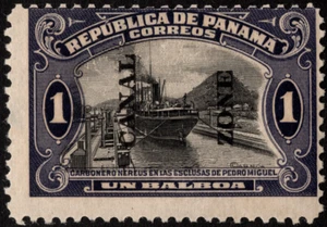 Canal Zone Stamp Scott # 59 Mint - 1b Dark Violet & Black Ship in Lock Issue - Picture 1 of 1
