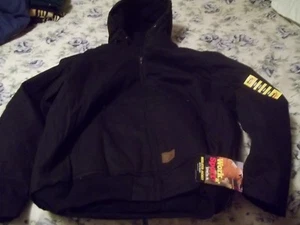 WORK & SPORT Size 2XL/TL Black Canvas Insulated Work JACKET ARCTIC WEIGHT NWT - Picture 1 of 5