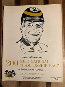 1969 USAC Champ Car Race Programm, Milwaukee Wisconsin - Bild 1 von 11
