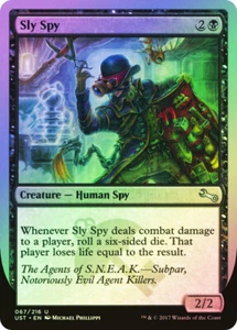 MTG FOIL Sly Spy (Player Loses Life) - Unstable #67f - Picture 1 of 1