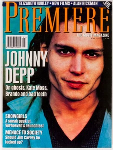 JOHNNY DEPP ALAN RICKMAN JULIA ORMOND Premiere magazine May 1995 MINNIE DRIVER - Picture 1 of 13