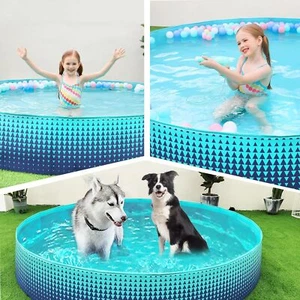 Piscina plegable Jasonwell para perros y niños - piscina infantil de plástico duro para niños - Imagen 1 de 8
