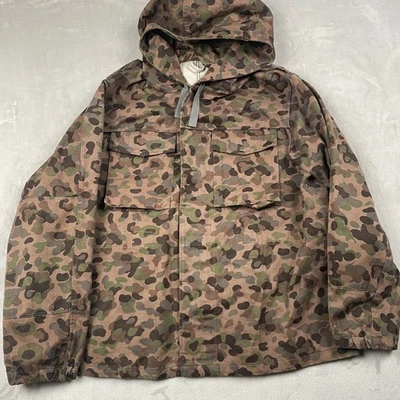 Austrian Vintage Pea Dot Camo Jacket Parka KAZ 57 60s 70s Hooded Buttons EUC - Image 1 of 4