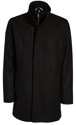 Cole Haan Men's Charcoal Melton Wool Blend Coat NWT! - Image 1 of 4
