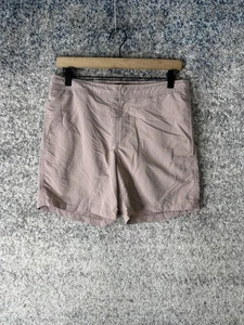 AllSaints Shorts Mens Small Taupe Ramskull Swim Trunks Mesh Lined Elastic Waist - Picture 1 of 9