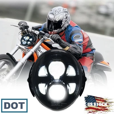 Faro LED de lámpara alta/baja apto para Harley Davidson Screamin' CVO V-Rod 2002-2017  Foto 1 de 4