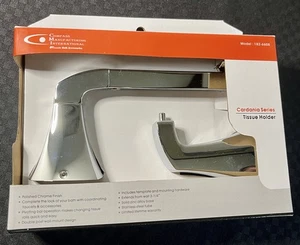 Soporte de papel higiénico CMI Cardania cromo pulido nuevo caja abierta #182-6608 - Imagen 1 de 5