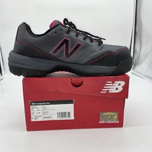 New Balance 589v1 Shoes Womens Size 11 Gray Pink Composite Toe Slip Resistant - Picture 1 of 11