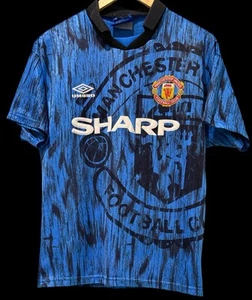 Manchester United 1992-93 Away Shirt Original Rare - Picture 1 of 3