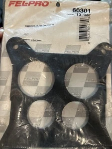 New Old Stock 60301 Fel Pro Carburetor Mounting Gasket 13-1667 Ford Products NOS - Foto 1 di 6