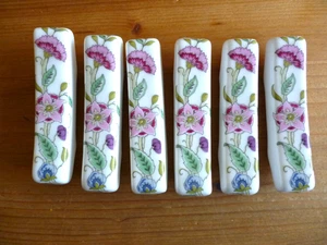 6 X MINTON HADDON HALL CHOPSTICK / KNIFE RESTS - Picture 1 of 3