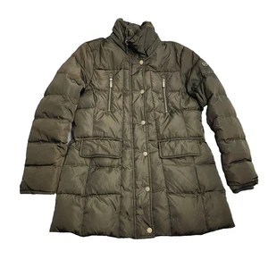 Michael Kors Damen LP Army Green Daunen Stepp Puffer Wintermantel - Bild 1 von 14
