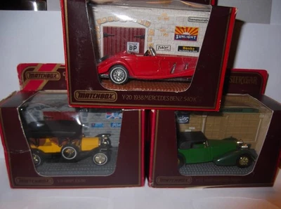 Matchbox Models of Yesteryear, 3x OVP, Hispona Suiza, Simplex 50 & Mercedes Benz - Bild 1 von 4