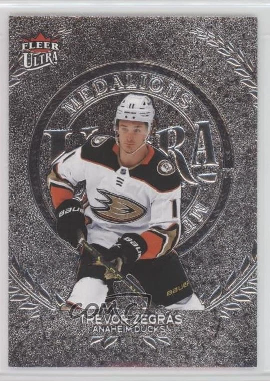 2022-23 Upper Deck Fleer Ultra Medallions Trevor Zegras #M-30 - Image 1 of 2