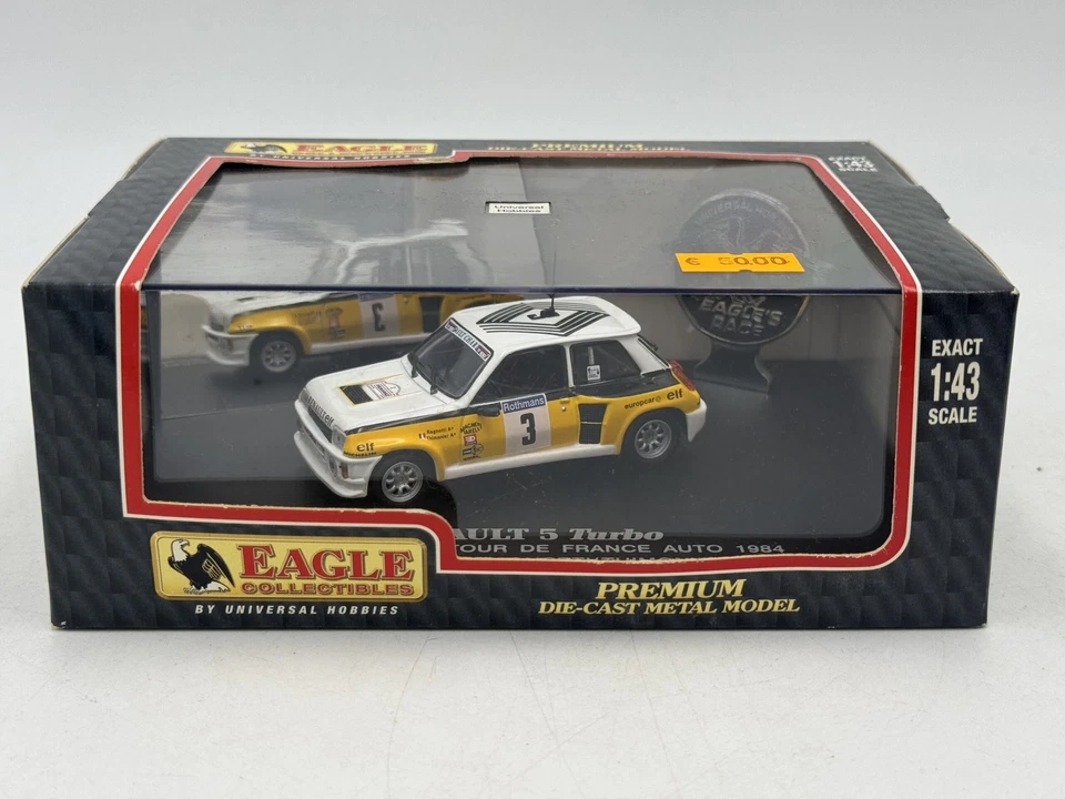 DIE CAST " RENAULT R5 TURBO 1984  - TOUR DE FRANCE AUTO " UNIVERSAL HOBBIES 1... - Immagine 1 di 2