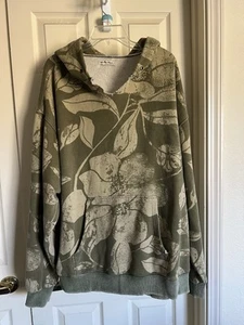 Free People Oversized Hoodie Sweatshirt, SZ L,Pull Over, Cotton, Distressed look - Picture 1 of 7