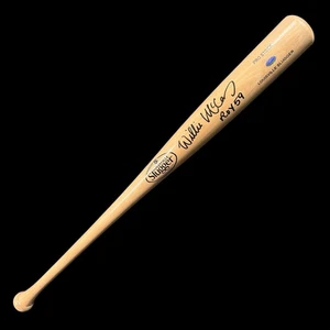 Signed Willie Mccovey Baseball Bat SF Giants #44 “ROY 1959” w/ Player Hologram - Picture 1 of 9