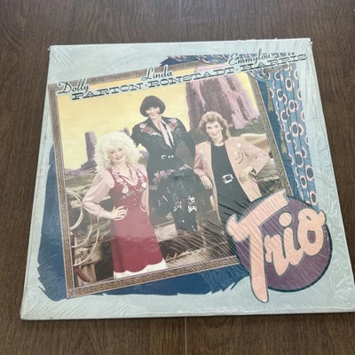 Vintage Vinyl Record Trio Dolly Linda Harris  1987 Album - Image 1 of 4
