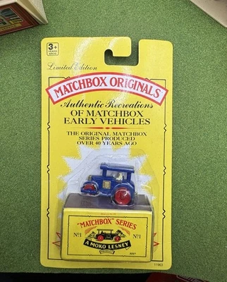 Matchbox Originals 1992 Aveling Barford Road Roller No. 1 NUEVO Miniature Repro Foto 1 de 4