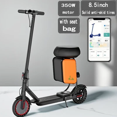 LADPED Electric Scooter with Seat for Adults 8.5" Solid 15MPH Commuter E-Scooter - Image 1 of 4
