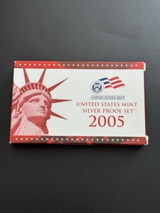 2005 Silver Proof Set 90% Coin United States Mint 50C 25C Uncirculated US - Picture 1 of 11