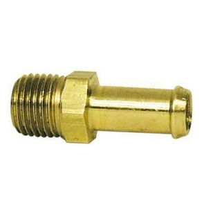 (5 pieces) 3/8" Fuel Hose To 1/4" Male NPT straight brass fitting. - Picture 1 of 1