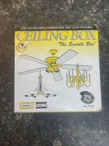 RACO 4-in. Round, Non-metallic Ceiling "Saddle Box", No. 7120, for Ceiling Fans - Picture 1 of 12