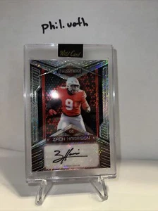 2023 Wild Card Alumination Zach Harrison Silver Shimmer Auto /25 OSU/ATL Falcons - Bild 1 von 2