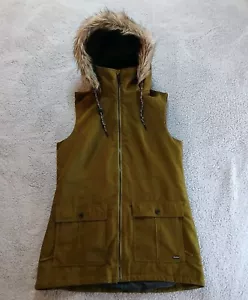 Volcom Womens Longhorn Vest Olive Green Sz M NEW - Picture 1 of 15