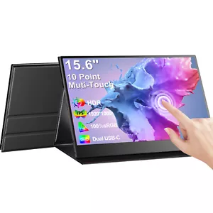 UPERFECT Touchscreen Portable Monitor 15.6" 1920*1080 HDMI Type-C Extend Display - Picture 1 of 10