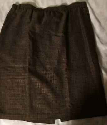 Briggs Newyork 复古棕色格子中裙 16 — 第 1/4 张图片