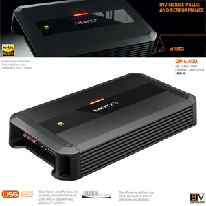 Hertz Dieci Power DP 4.400 SQ Verstärker 4 Kanal 90/125 Watt RMS 4/2 Ω AB-Class - Bild 1 von 6