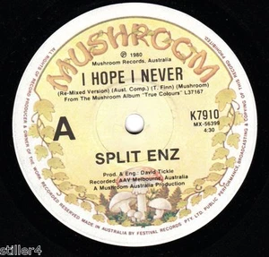 Split Enz (Pre-crowded House) I Hope I Never +2 Australia EP Single 1980 - Picture 1 of 4