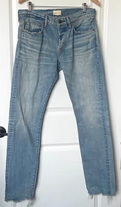 Simon Miller Jeans ~ Merced M001 Indigo Selvedge Raw Hem Men's Size 32 x 34 - Picture 1 of 12