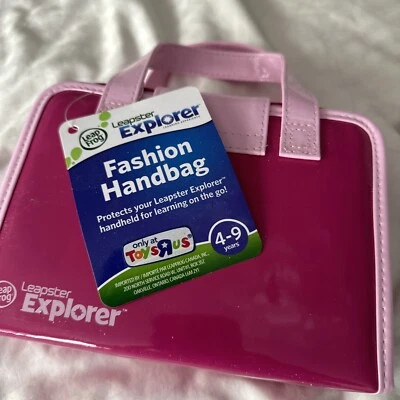 LEAP FROG Leapster Explorer FASHION HANDBAG Storage Case Pink - Image 1 of 4