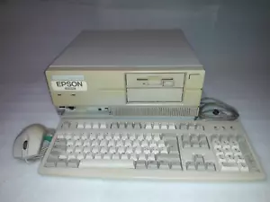 EPSON PC-AX3s - 16 MHZ - 4 MB RAM - DOS 4.01 \ WIN 3.0 - TESTATO FUNZIONANTE - Foto 1 di 24