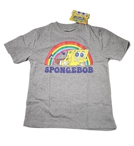 Nickelodeon SpongeBob SquarePants Boys Kids T-Shirt Short Sleeve Tee Size 5/6 - Picture 1 of 5