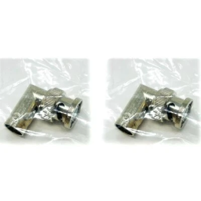 Adaptador de enchufe a conector BNC Amphenol UG-306A/U 2 piezas ángulo recto de 50 ohmios Foto 1 de 4